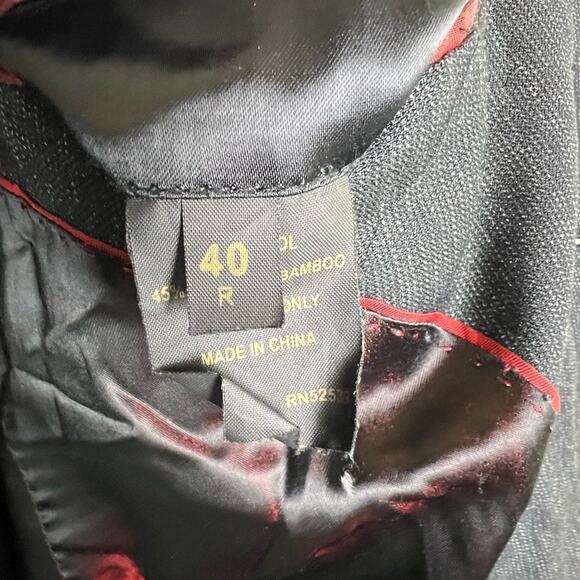 Daniel Hechter Suit Jacket Sport Coat Jacket Mens 40 R Gray Wool Rayon Blend - Picture 8 of 16
